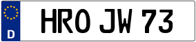 Trailer License Plate
